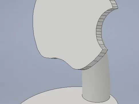 Iphone stand with Apple Logo
