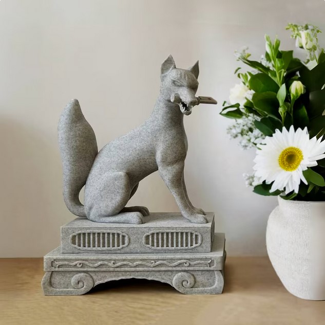 Kitsune Statue figurine Inspired from Fushimi Inari