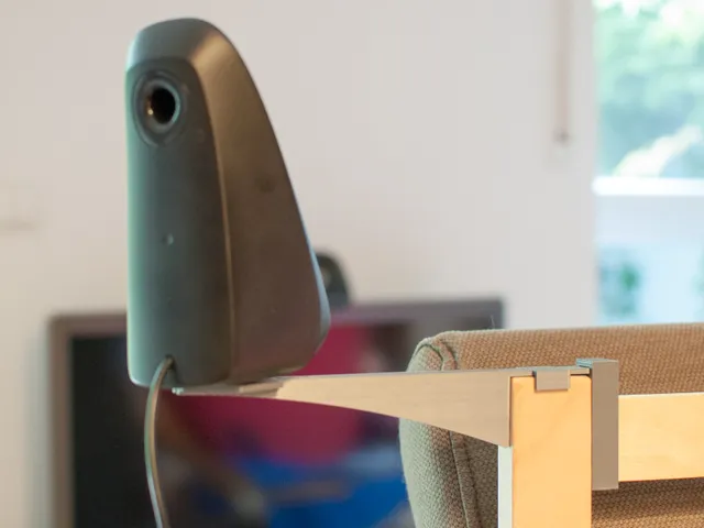 Surround speaker stand for Ikea Poang chair