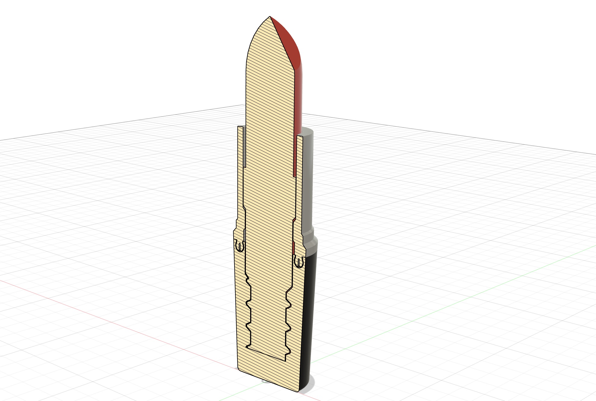 Threaded Lipstick by Rafutti Download free STL model