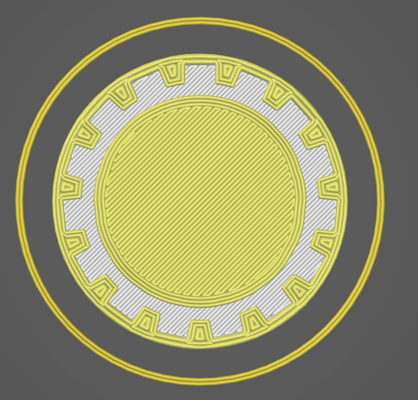 Blank poker chip