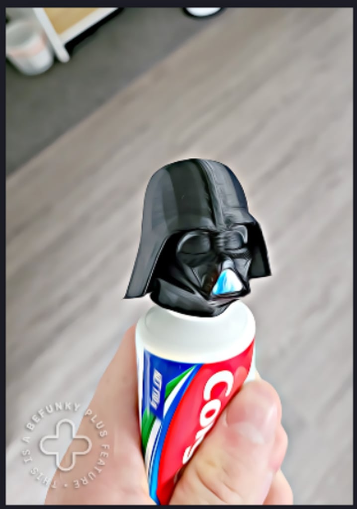Darth Vader toothpaste vomit