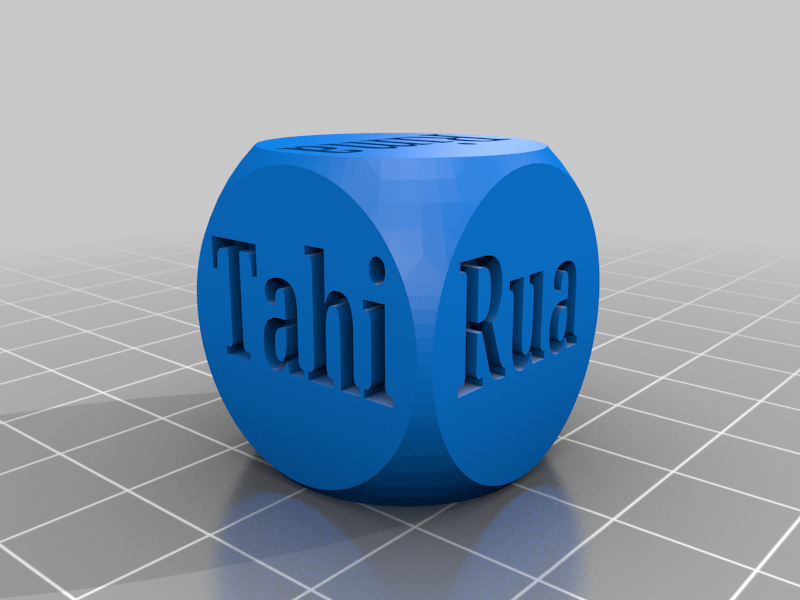 Te reo M\u0101ori dice by SJWH | Download free STL model | Printables.com