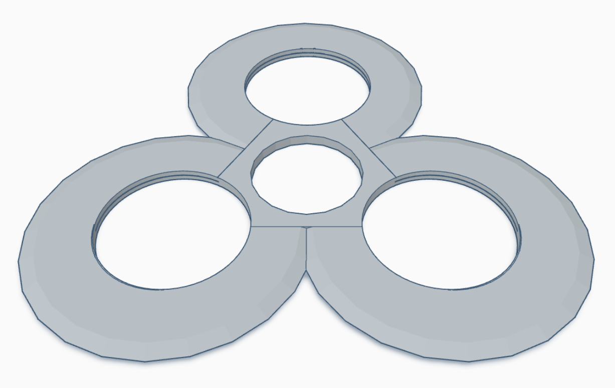 Three Ringed Frisbee