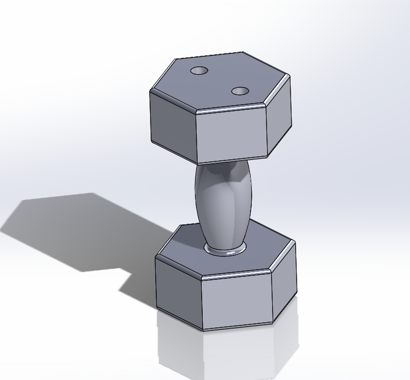 Dumbbell Earring by Jssharpknife Download free STL model