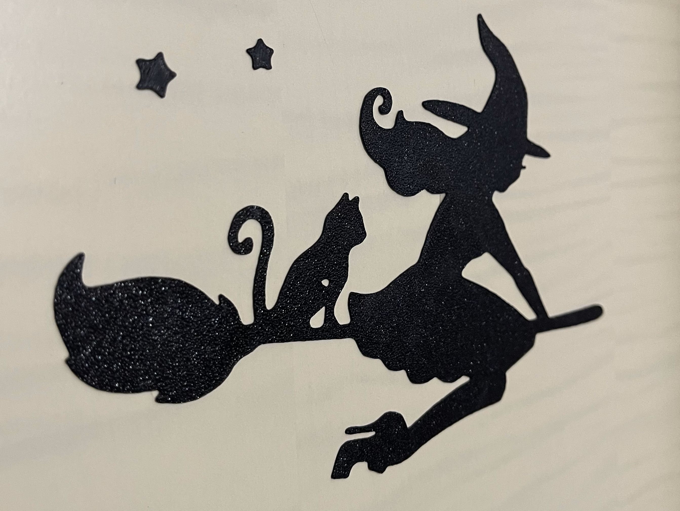 Wall art - A witch on a broomstick