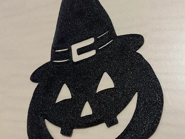 Wall art - Halloween pumpkin (witch hat)