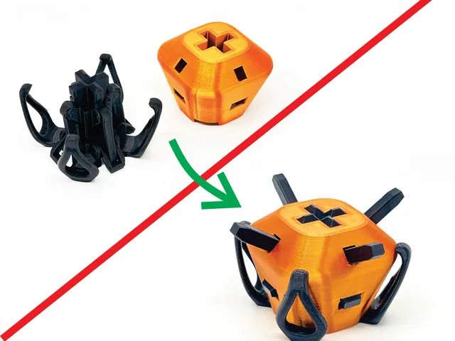 2-Piece, Single Extruder, Dual Color Alien Space Probe (with Articulated Piece)