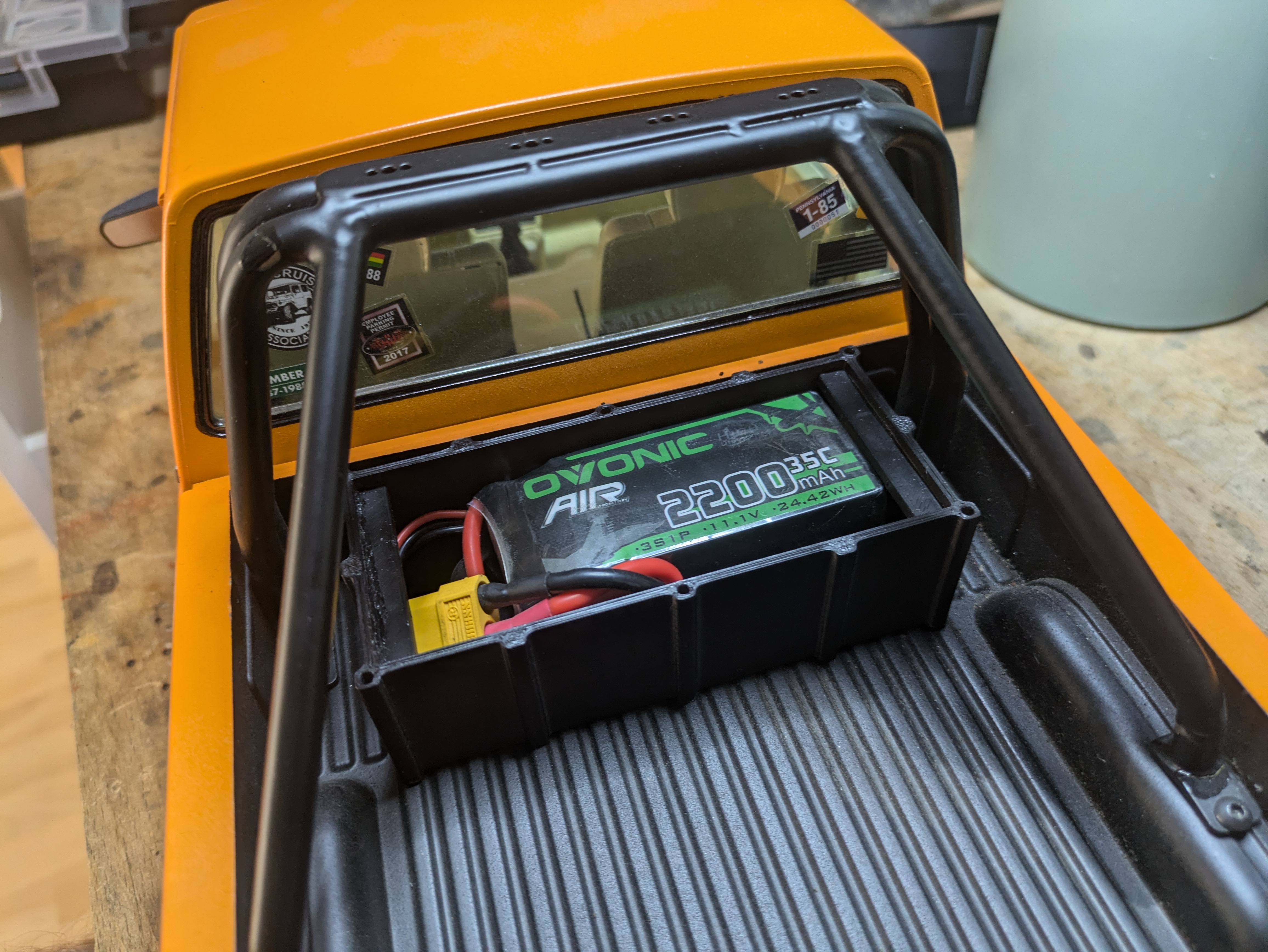 Pickup Truck Battery Box (Shorty) for RC4WD XtraCab, Mojave II