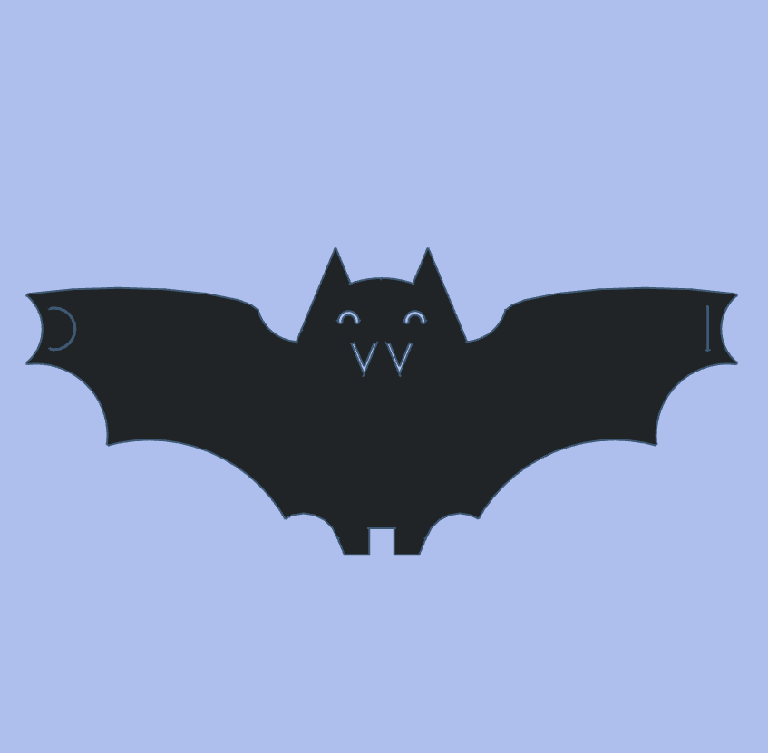 Festive Bat Chain - multiple expressions