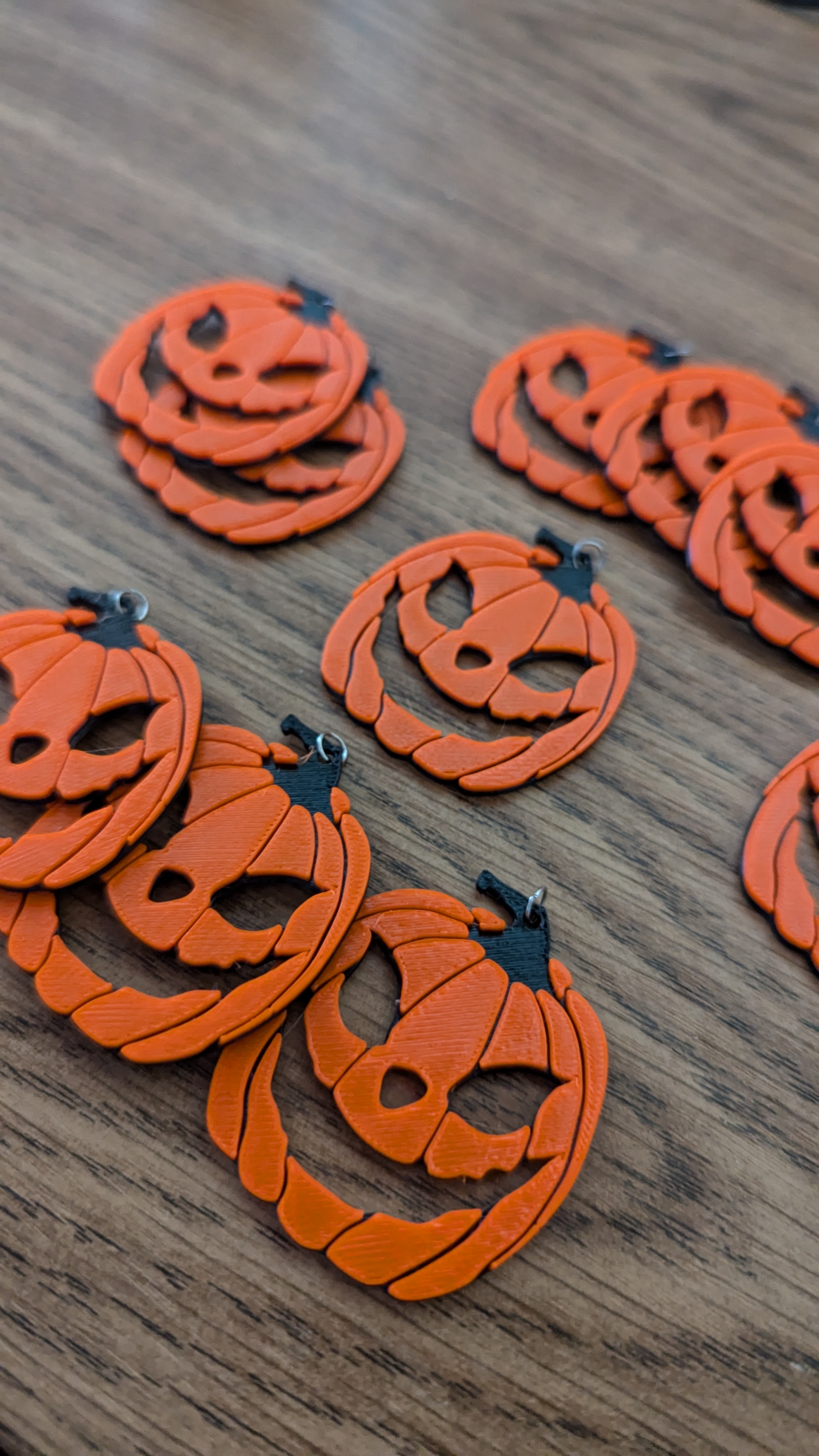 2 color pumpkin pendant or decoration