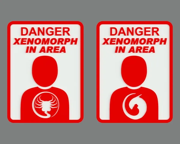 DANGER - XENOMORPH IN AREA, sign