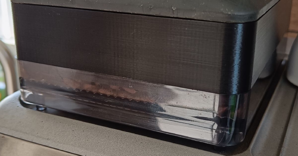 Rectangular coffee bean holder extension for Gastroback / Sage