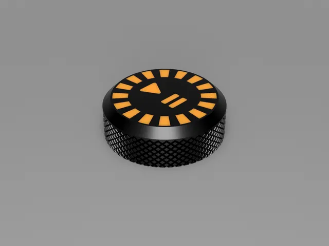 Media control volume knob - Knurled knob