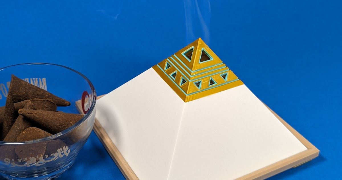 Pyramid Incense Box by Mo Download free STL model
