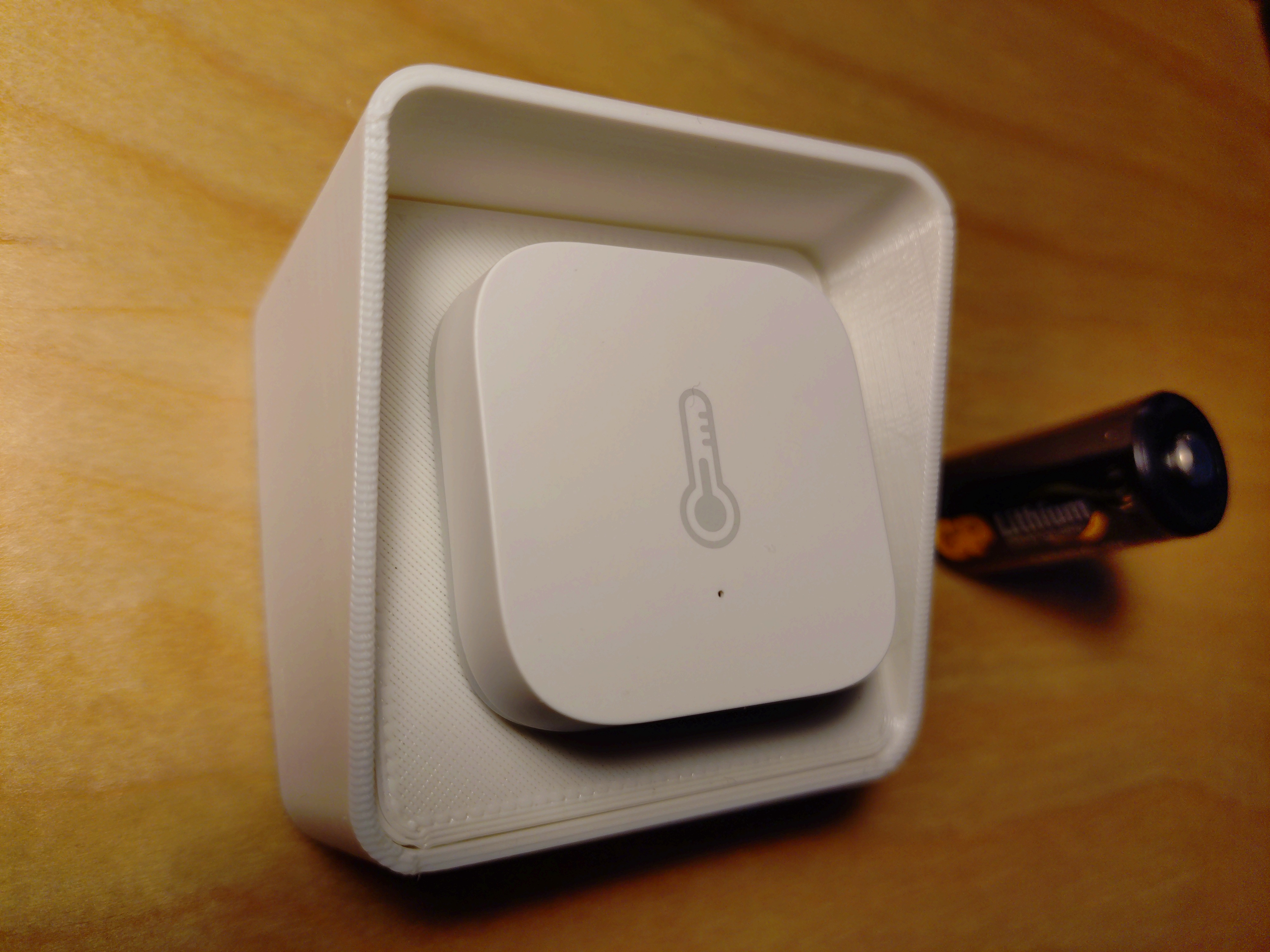 Outdoor Sensor CR123A Battery Box with Hood