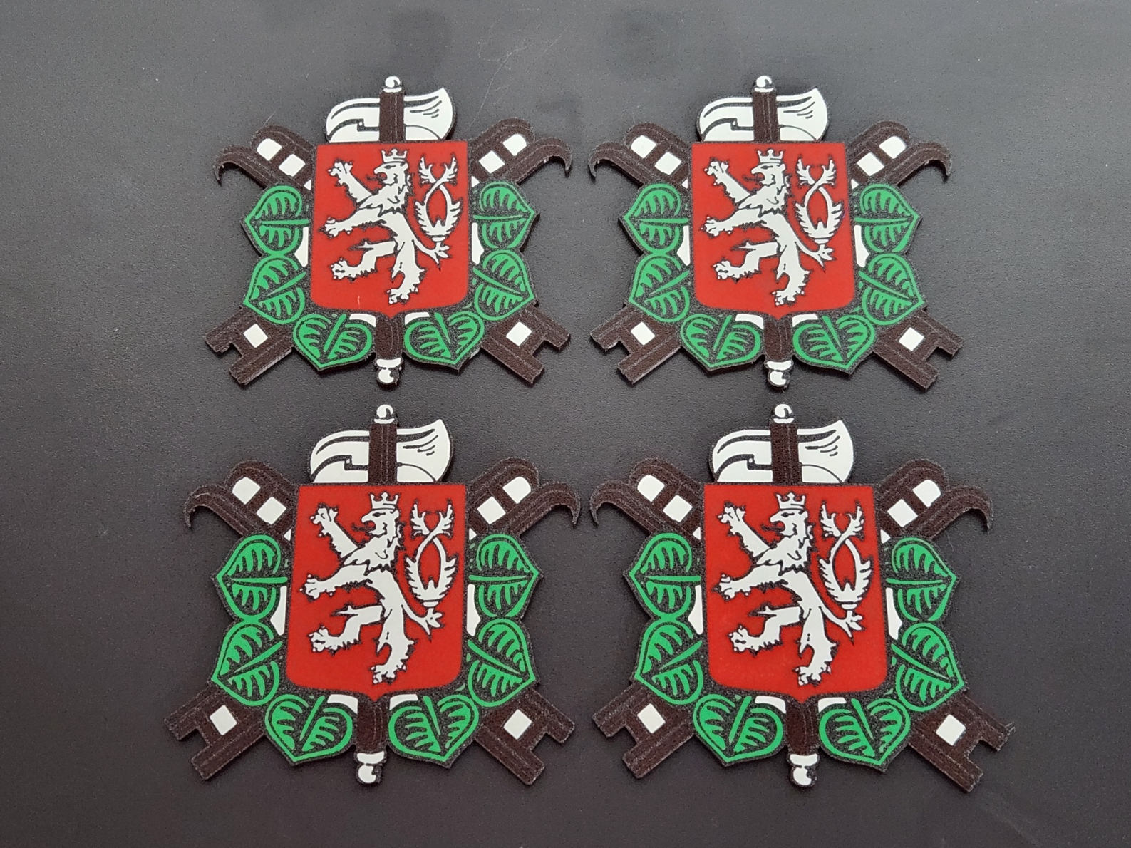 Firefighter emblem coasters - MMU