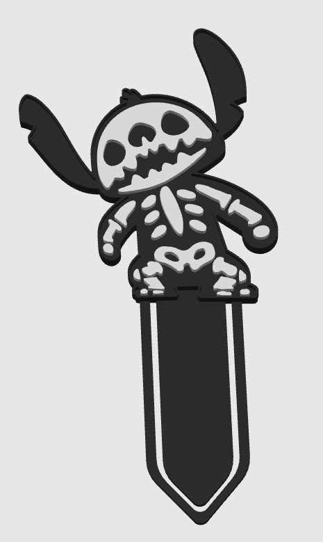 Marque page stitch pour halloween