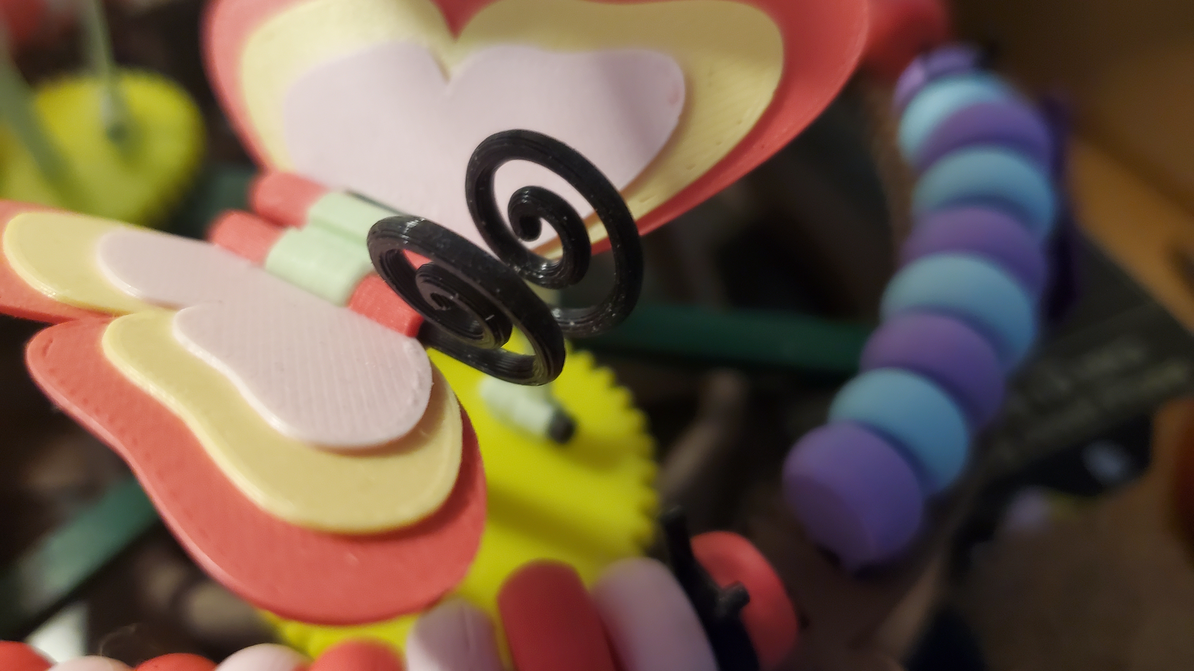Curly Antennae for Butterfly Carousel