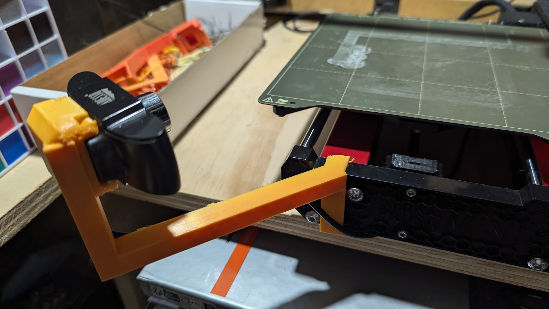 Prusa Mini Wansview Webcam Diagonal Mount