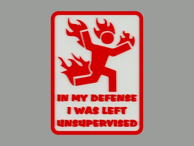 In My Defense I Was Left Unsupervised, sign