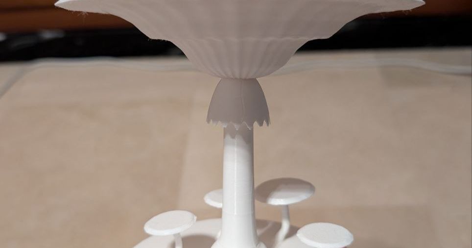 Mushroom pedestal by 32Walls Download free STL model