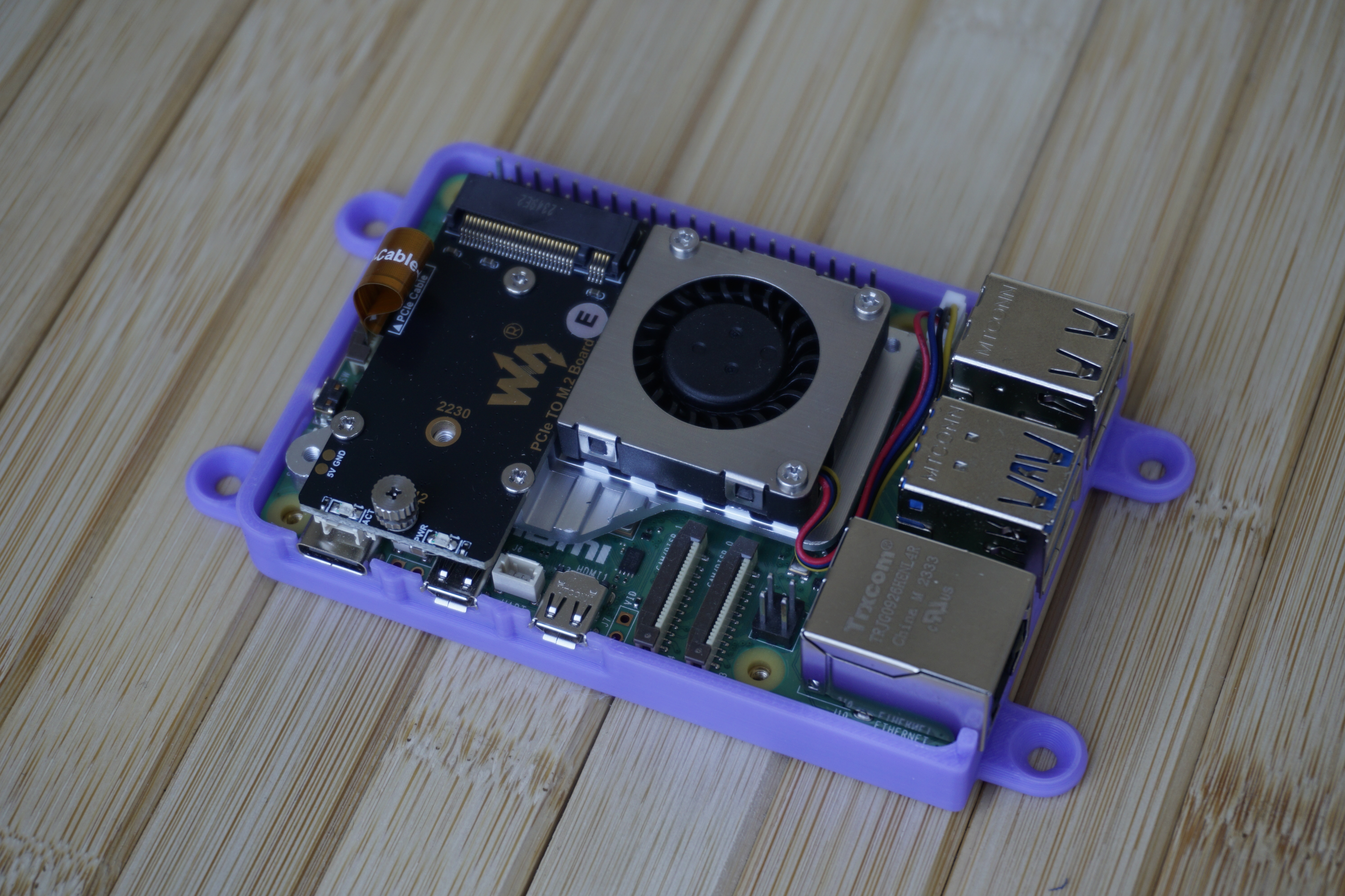 Raspberry Pi5 & Waveshare PCIe M.2 Housing by Nerdiy.de — miniatura 11