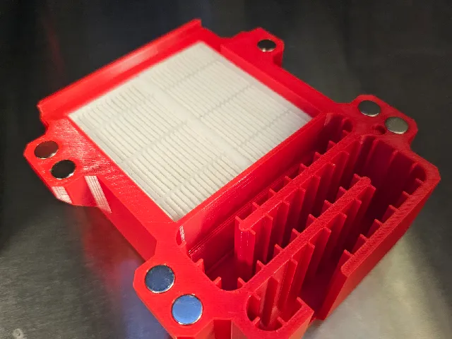 Centauri Carbon HEPA Filter/Muffler w/ SE3D Drop-Pin Hinge Cut