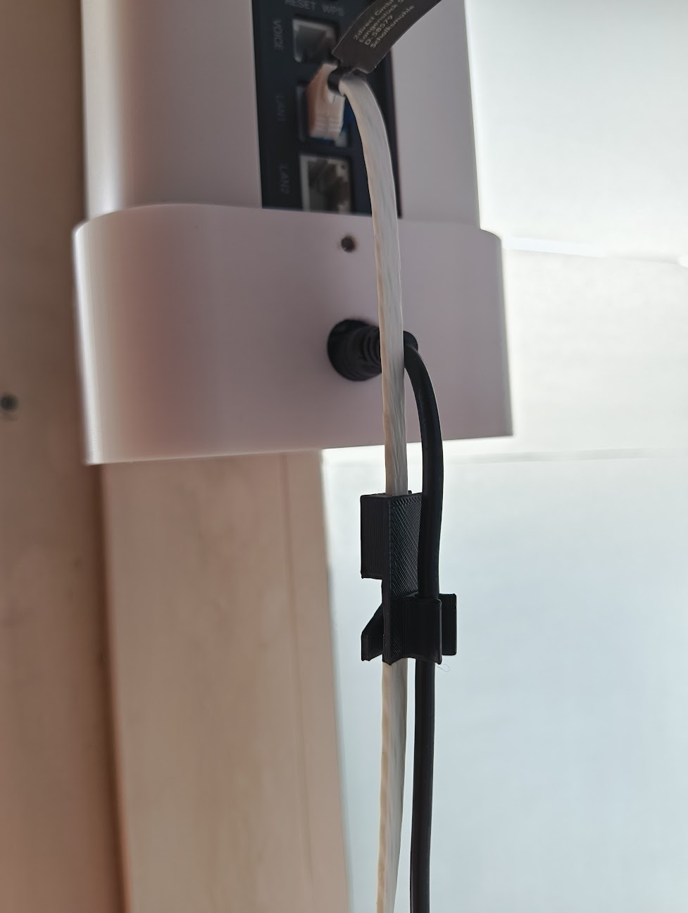 Flat + Round Cable clip (Flat UTP + DC cable) by Sandros Download