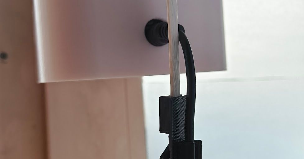 Flat + Round Cable clip (Flat UTP + DC cable) by Sandros Download