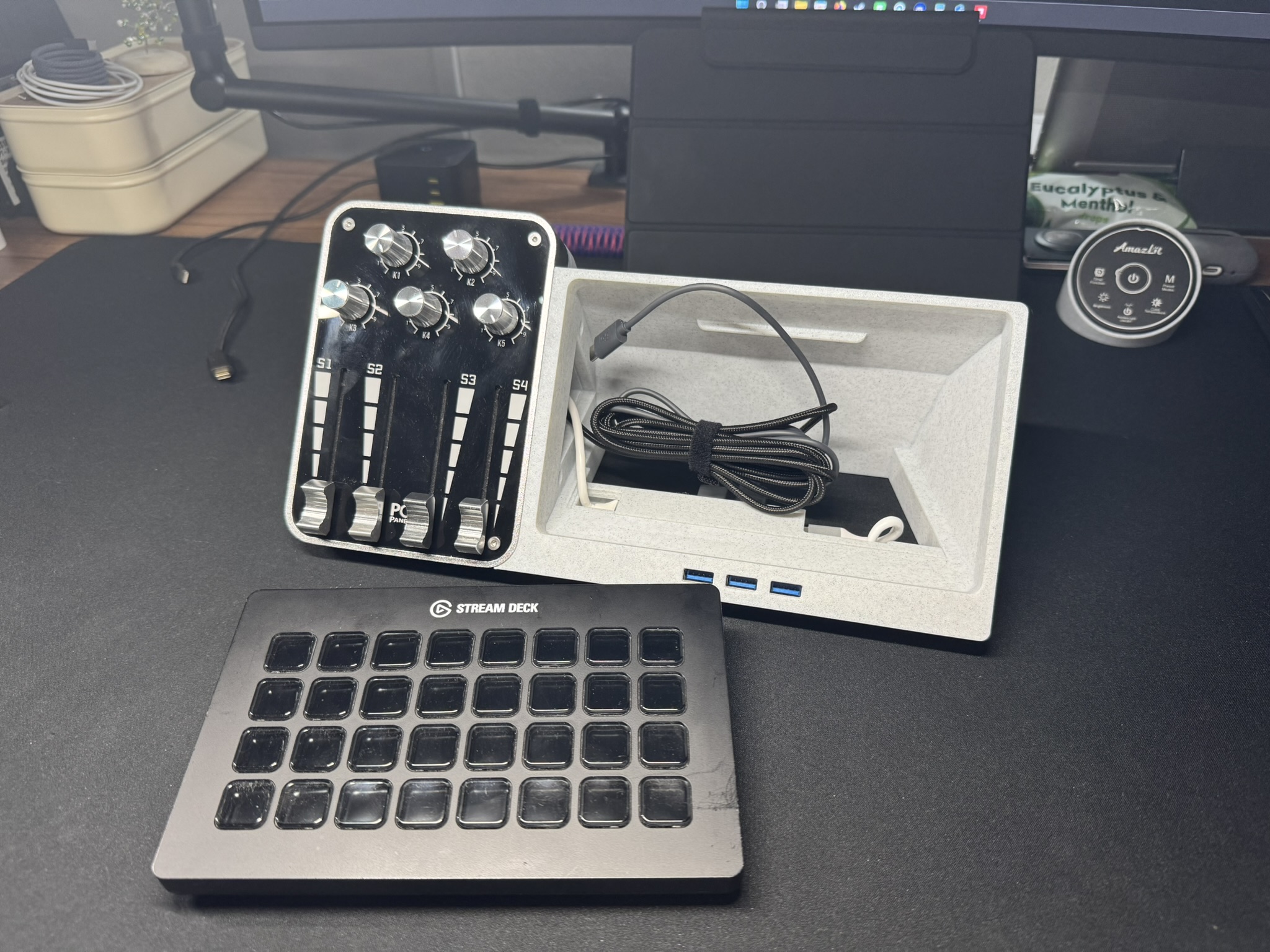 Pc Panel Pro Setup PCPanel Pro and Stream Deck XL stand V2 par BUFU | Téléchargez ...