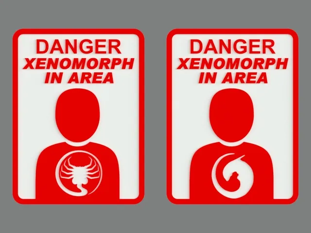 DANGER - XENOMORPH IN AREA, sign