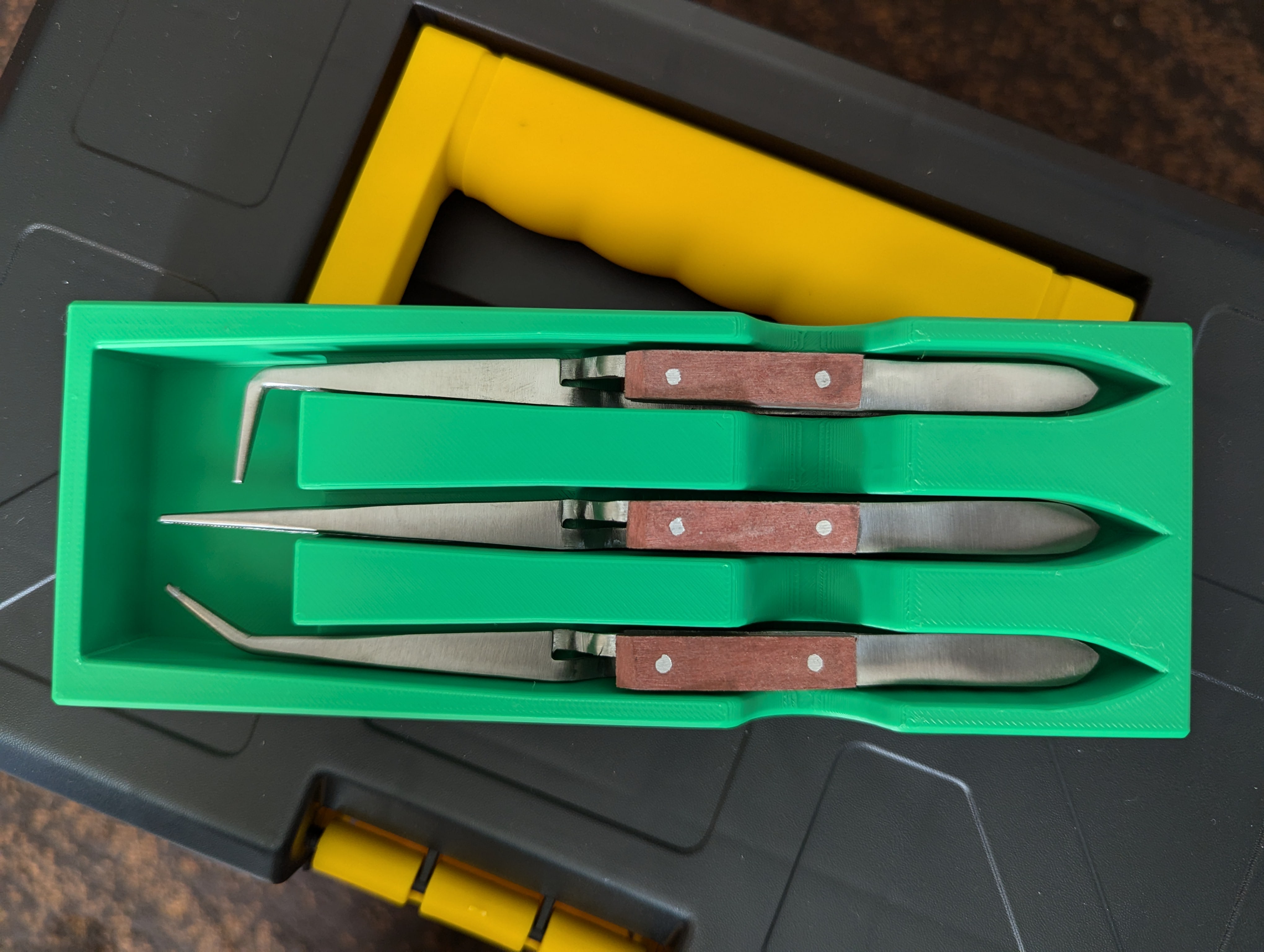 Reverse Soldering Tweezer Storage Tray