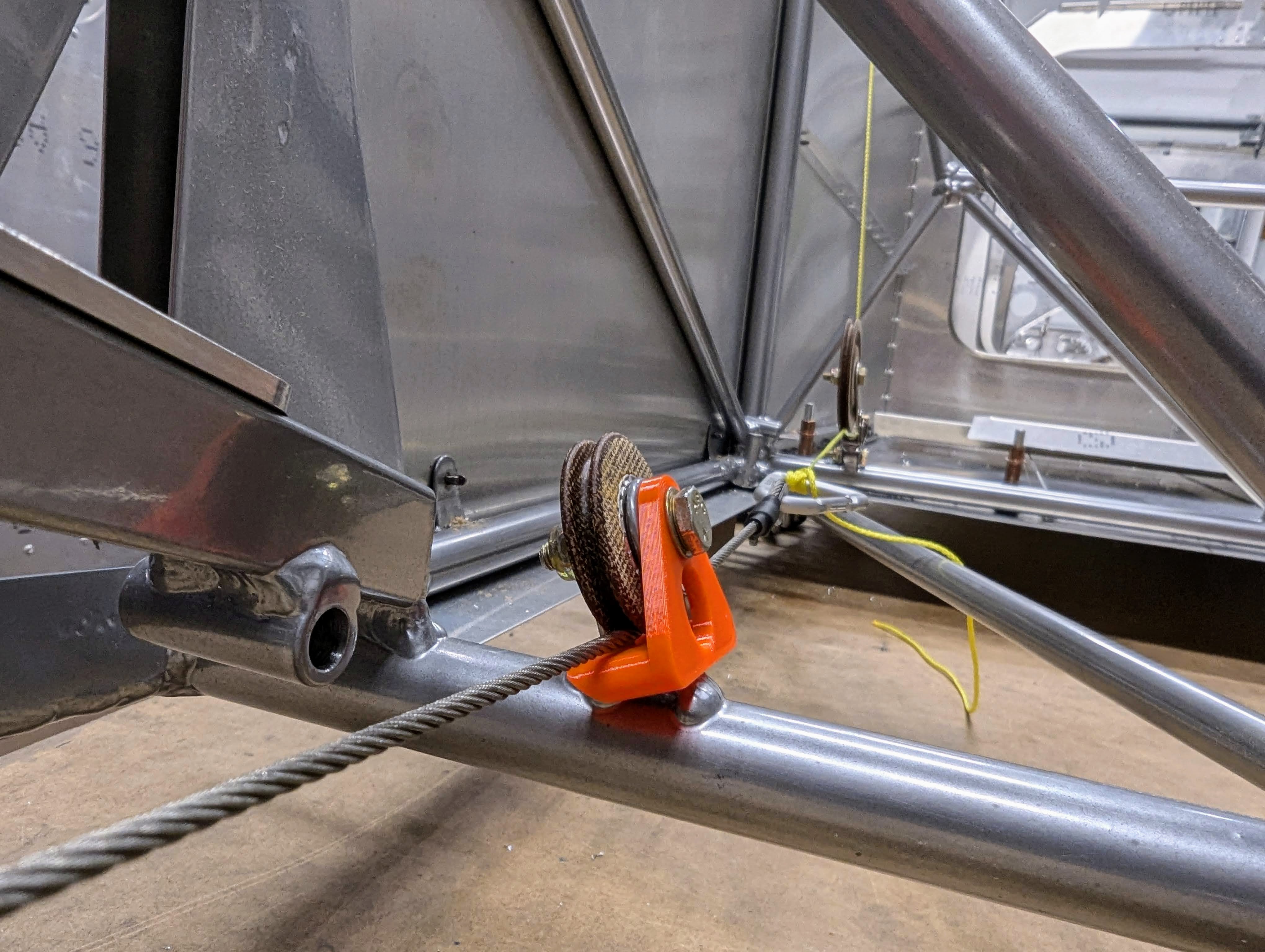 Rans S-21 Lower Pulley Aileron Cable Keeper