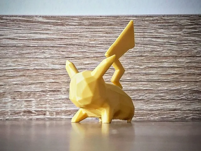 Pikachu attack - low poly (pokemon)