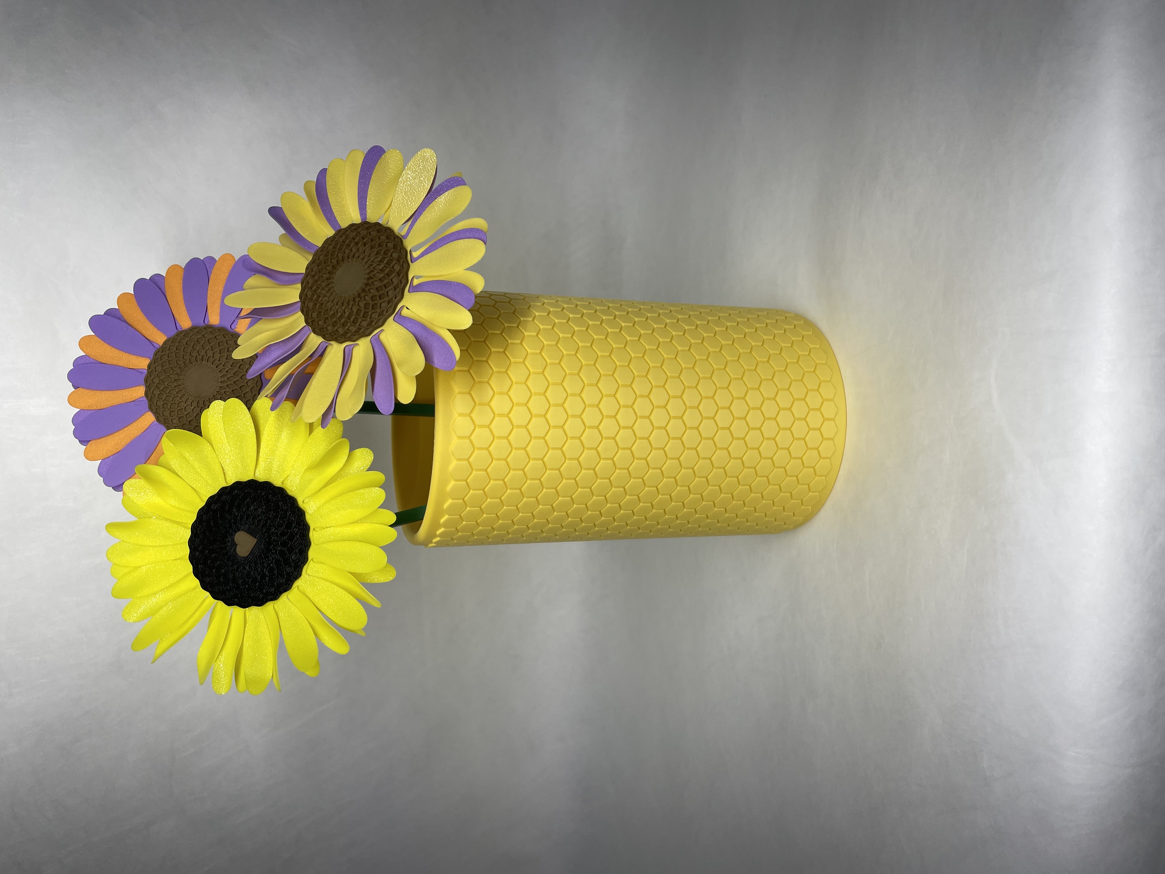 Vase in a Honeycomb Pattern