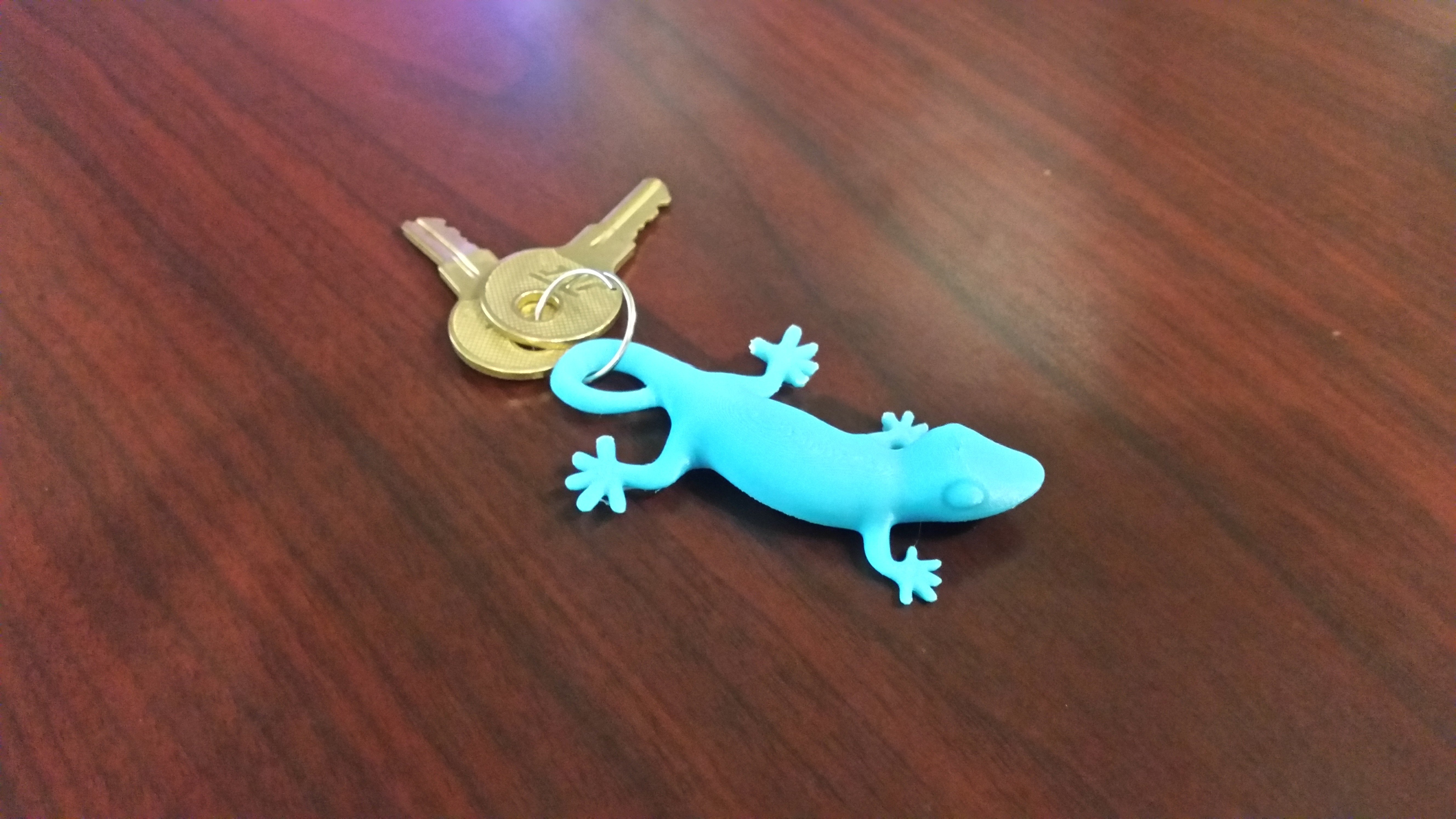 Gecko keychain