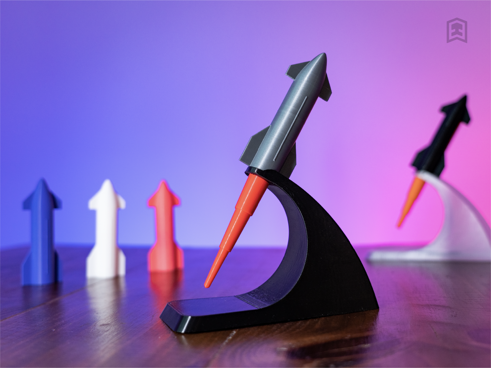 Mini Starship with Collapsible Exhaust Flame — miniatura 3