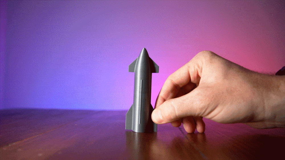 Mini Starship with Collapsible Exhaust Flame — miniatura 2