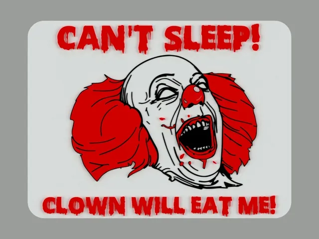 UPDATED - CAN'T SLEEP! CLOWN WILL EAT ME! sign