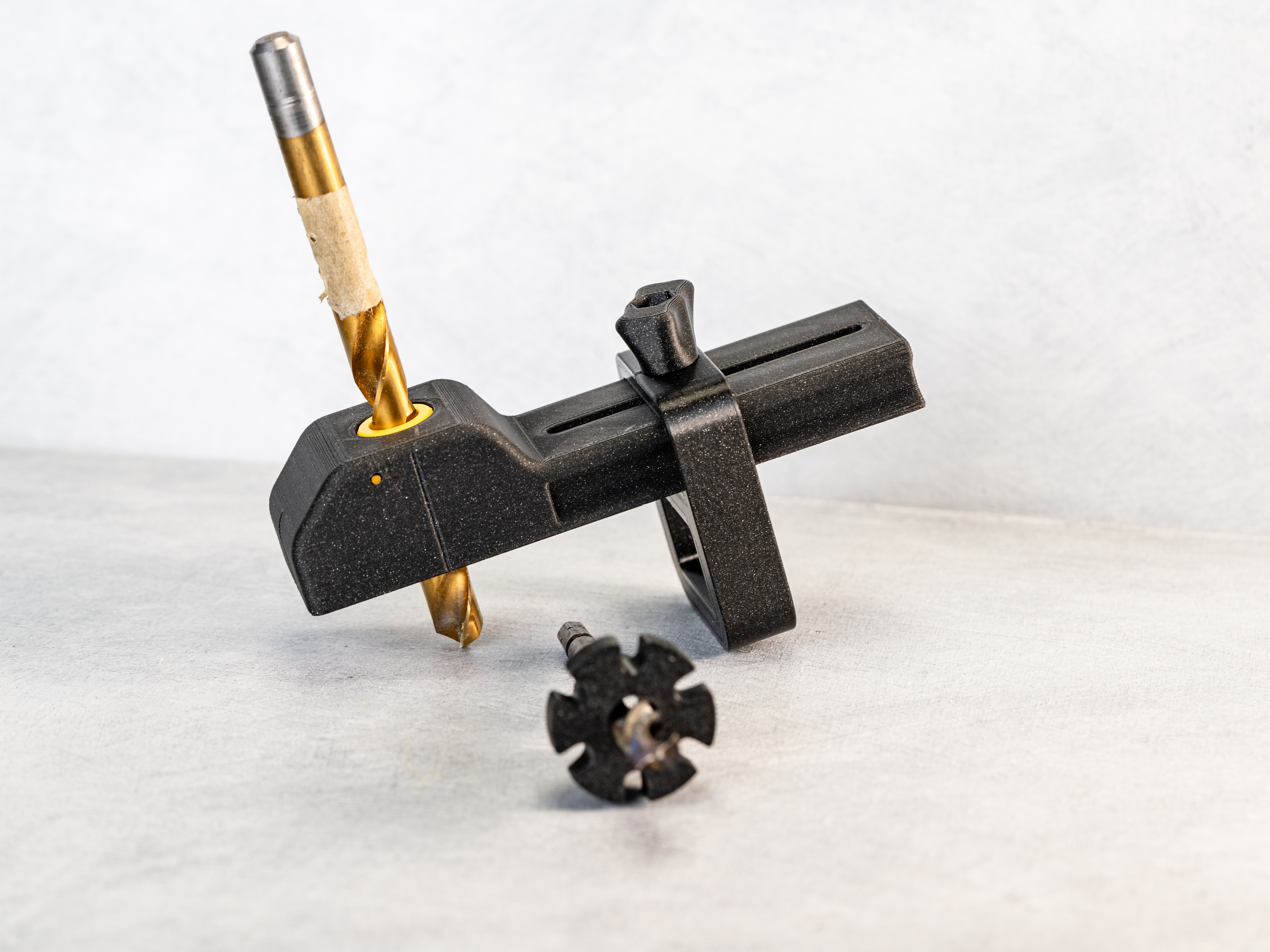 Adjustable Drill guide with stop and replaceable guide elements — thumbnail 8