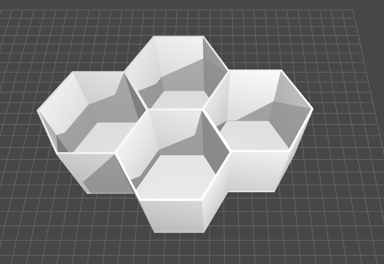 Multi hexagonal desk organizer