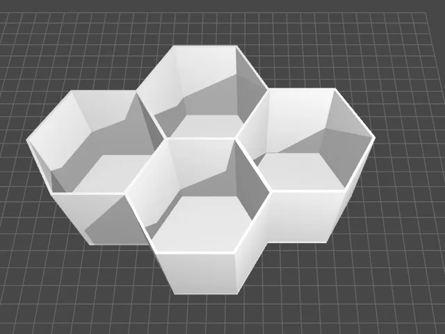 Multi hexagonal desk organizer