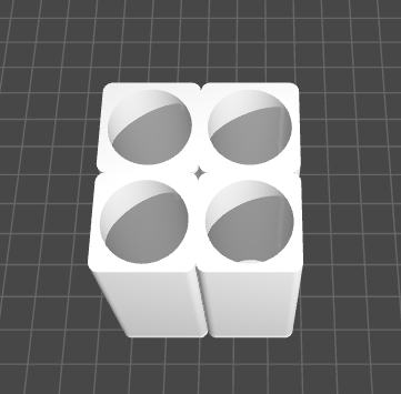 Rounded organizer