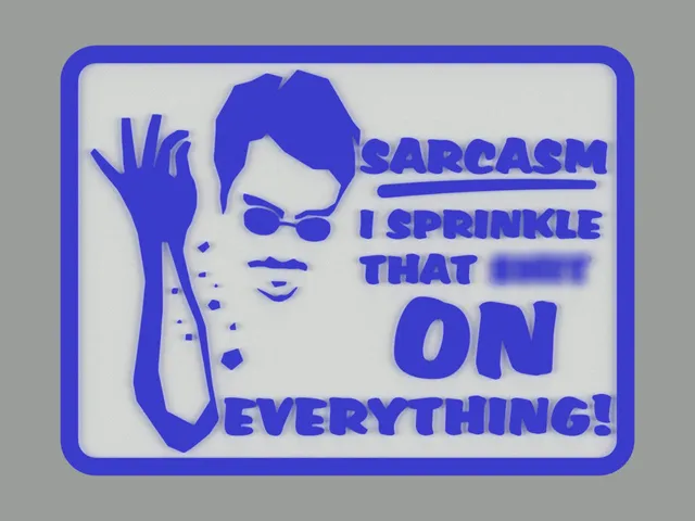 SARCASM, I SPRINKLE THAT SH!T ON EVERYTHING, SIGN