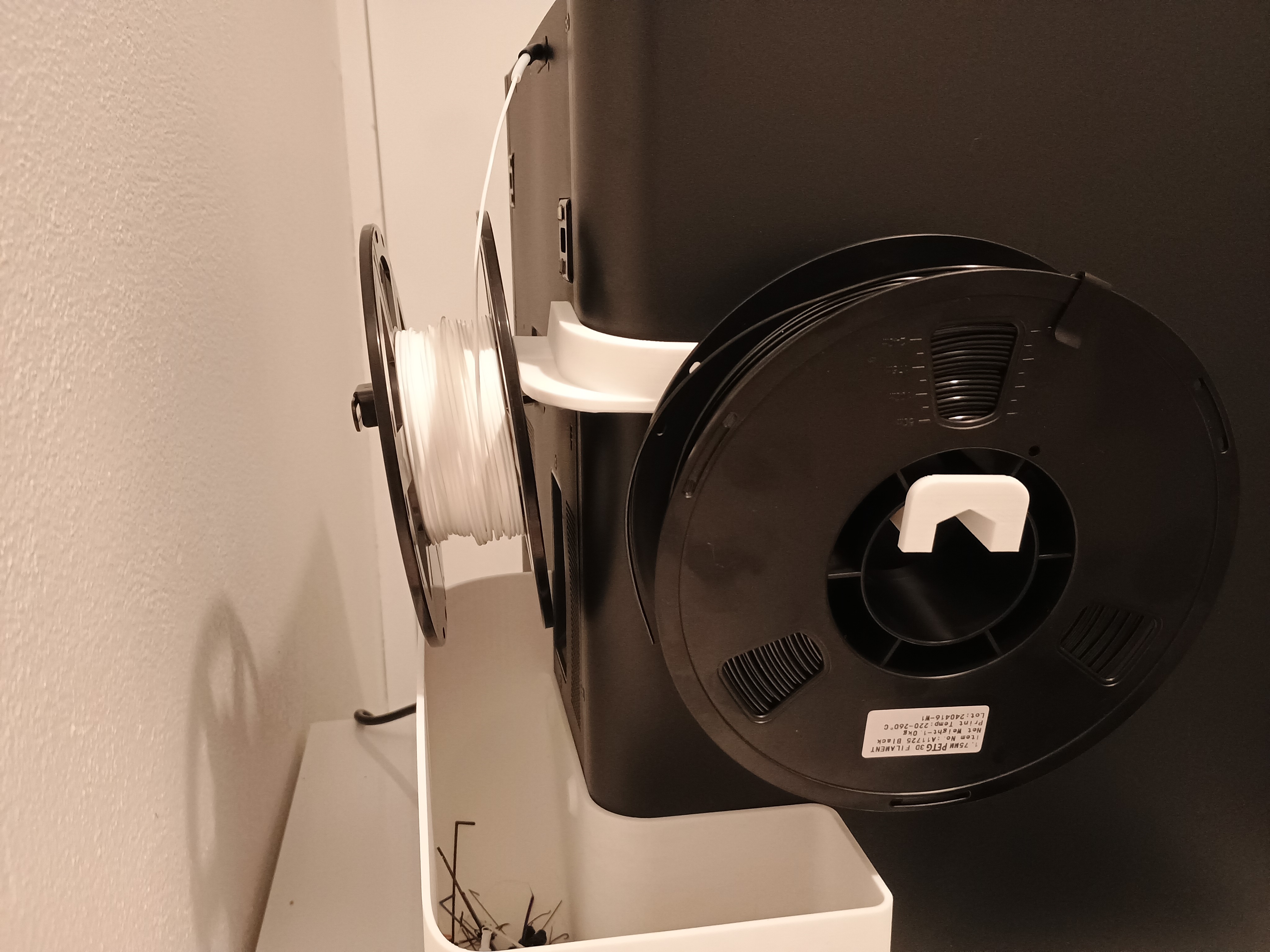 Bambu Dual Spool Holder Adapter for P1S/P1P/X1C