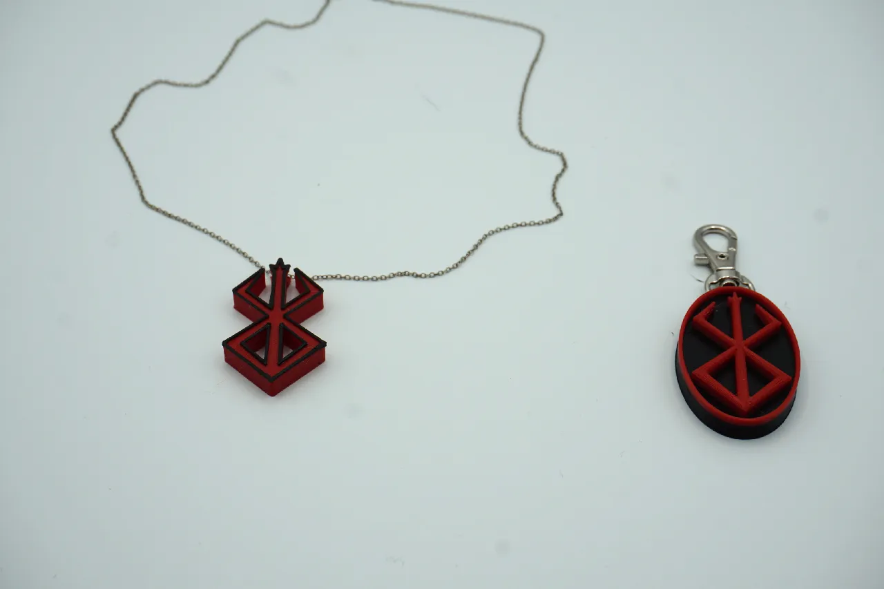 Berserk Brand of Sacrifice Keychain Necklace by Jayminprod