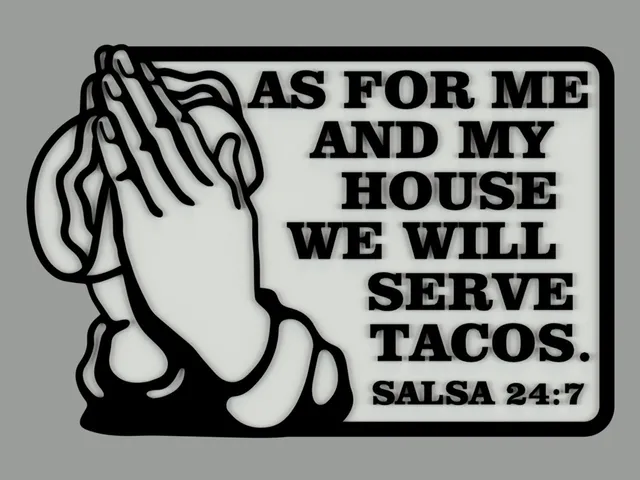TACO PRAYER - AS FOR ME AND MY HOUSE WE WILL SERVE TACOS, SALSA 24:7