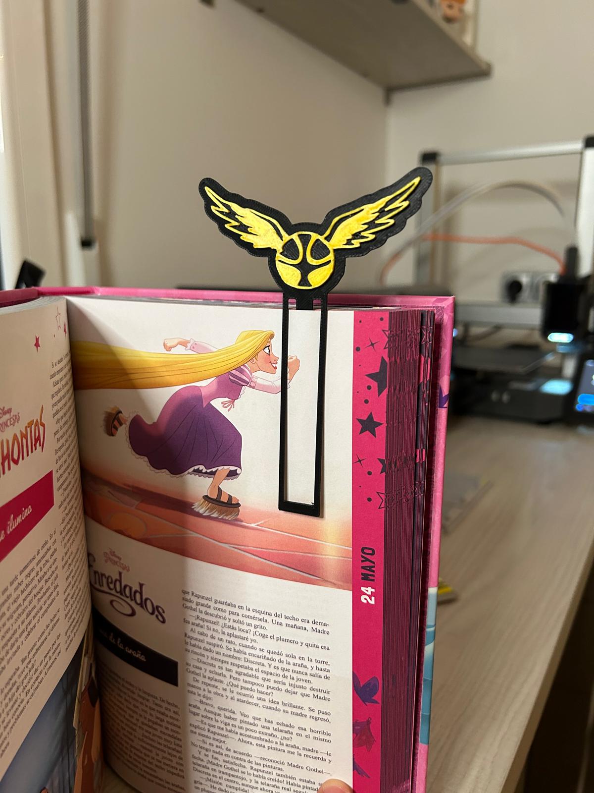 golden snitch bookmark