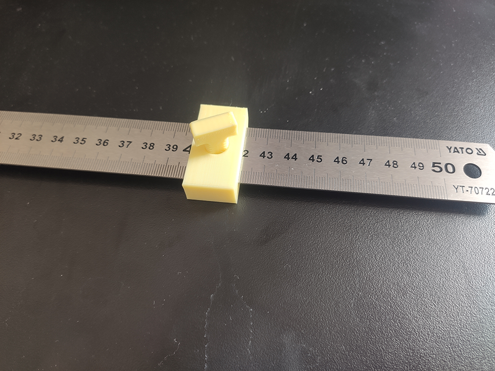 Ruler stop for metal ruler